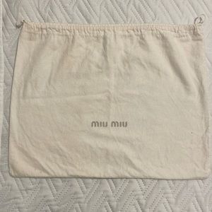 EUC MIU MIU Dustbag